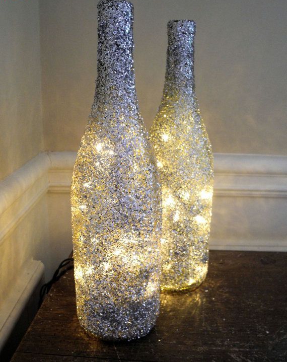 diy 最简单实用的酒瓶艺术烛台 创意酒瓶灯具点亮温馨